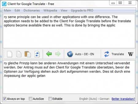 Client for Google Translate